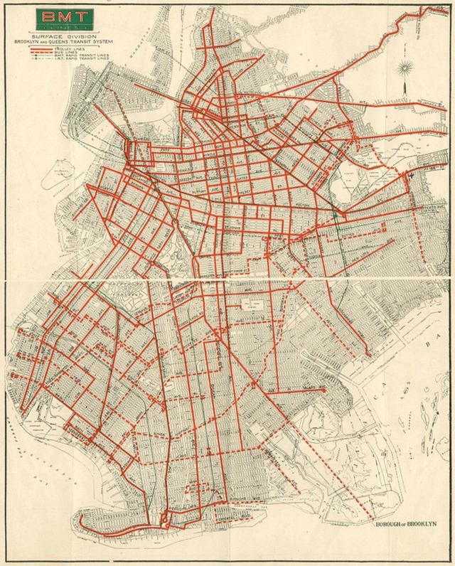 Brooklyn Trolley Map