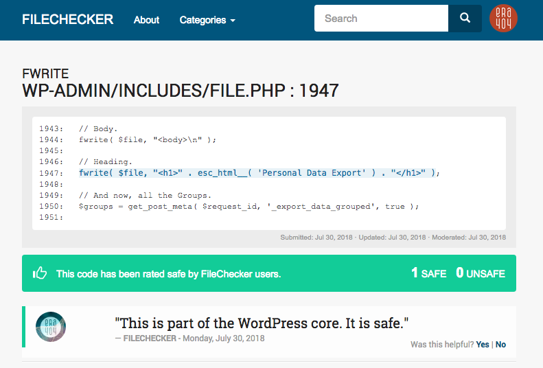 FileChecker Wordpress Plugin
