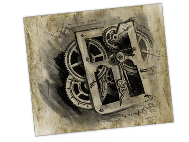 Illustration of Clock Inner-workings