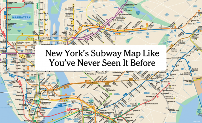 New York's Subway Map Like You've Never Seen It Before