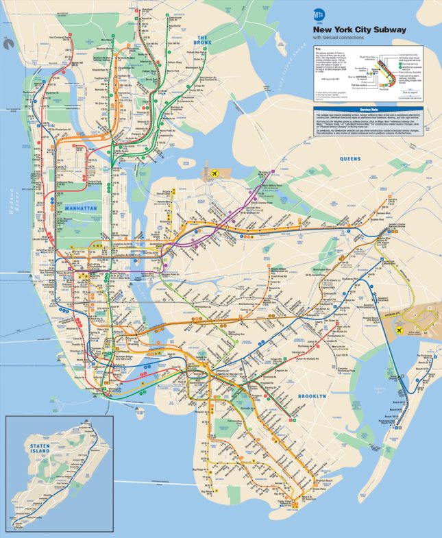 MTA Map - Currently