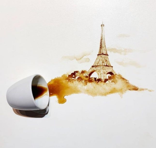 Coffee Paintings, by Giulia Bernardelli