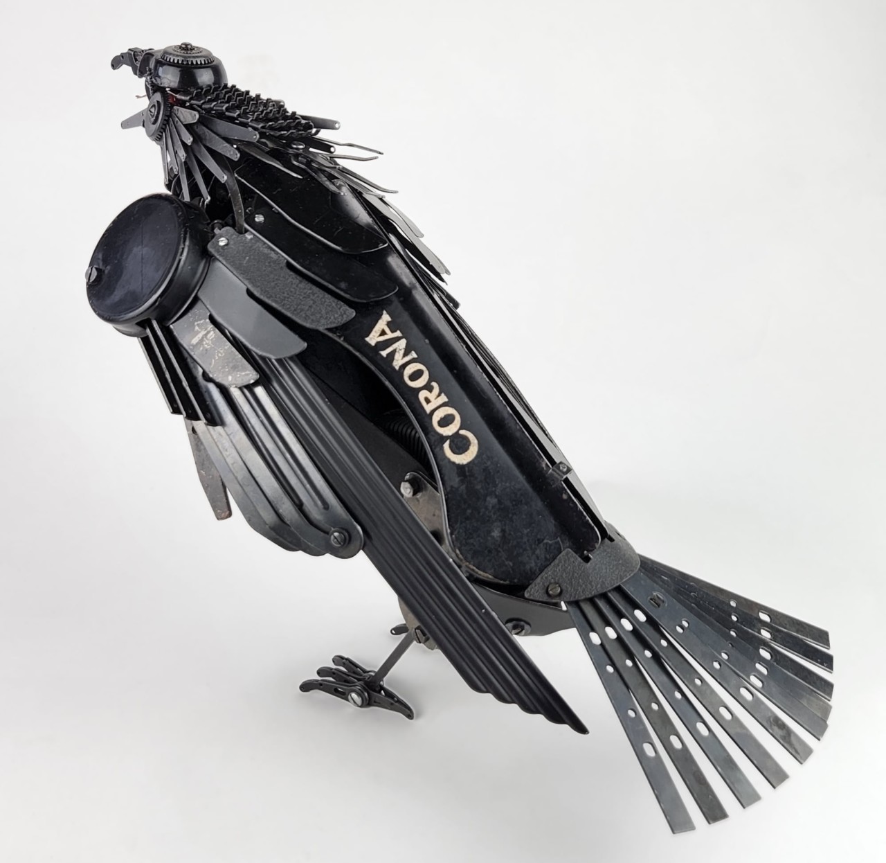 Metallic Bird Sculptures, by Jeremy Mayer
